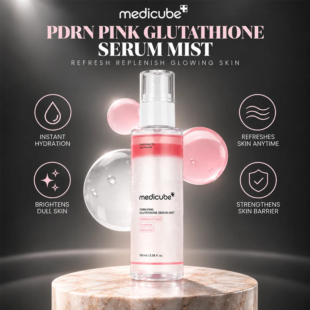 MEDICUBE PDRN PINK GLUTATHIONE SERUM MIST 100ML