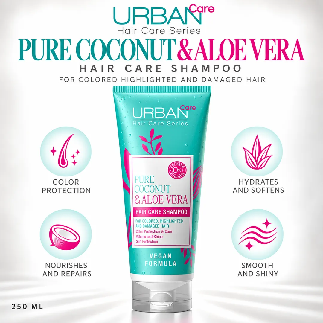 URBAN CARE PURE COCONUT & ALOE VERA SHAMPOO 250ML