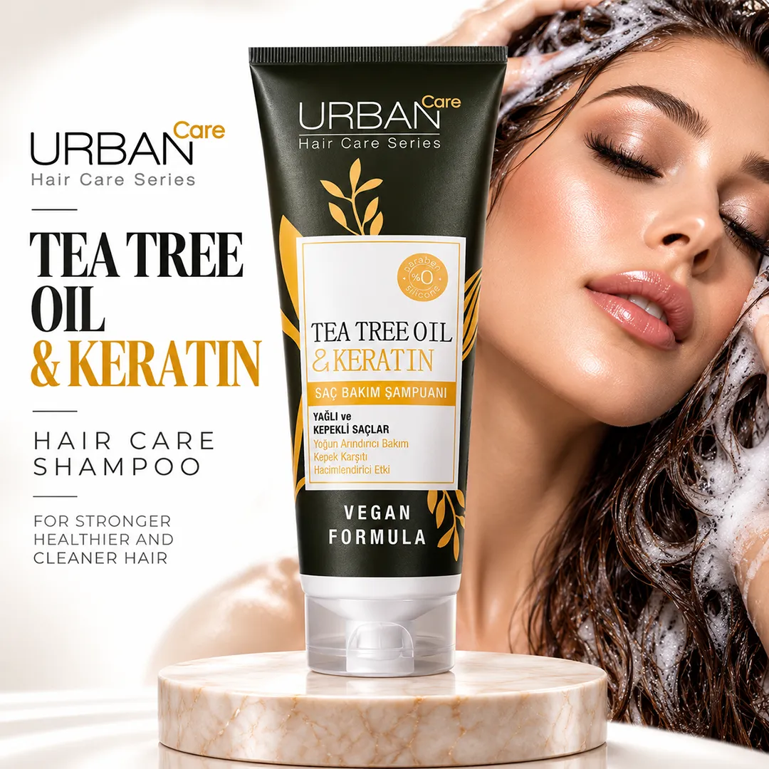 URBAN CARE TEA TREE OIL & KERATIN SHAMPOO 250ML