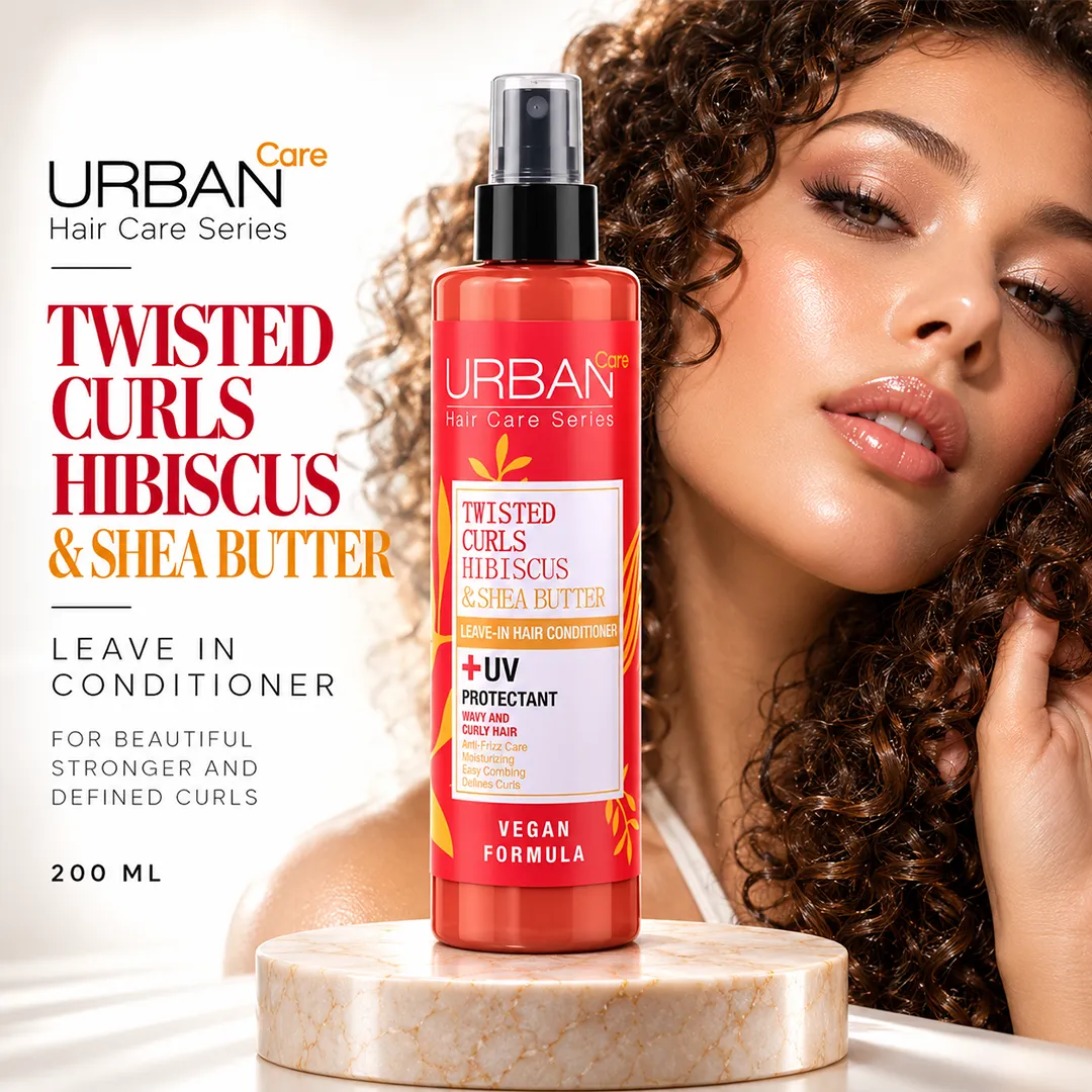 URBAN CARE TWISTED CURLS HIBISCUS LEAVE IN CONDITIONER 200ML