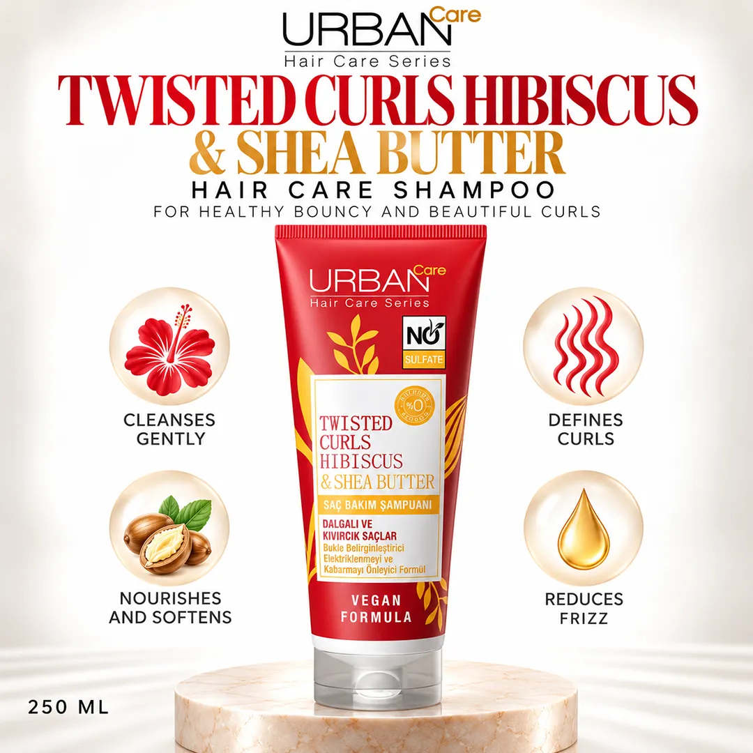 URBAN CARE TWISTED CURLS HIBISCUS SHAMPOO 250ML