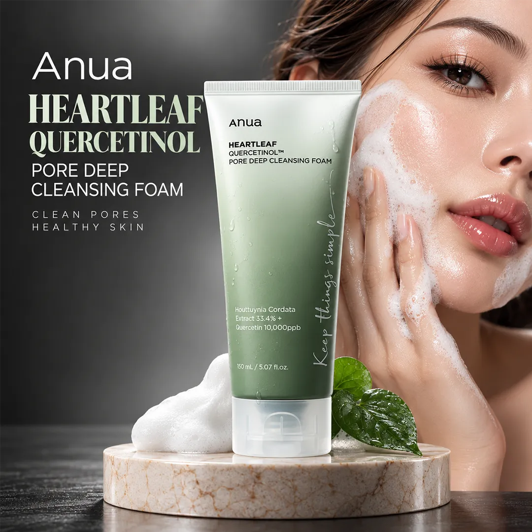 ANUA HEARTLEAF QUERCETINOL PORE DEEP CLEANSING FOAM 150ML