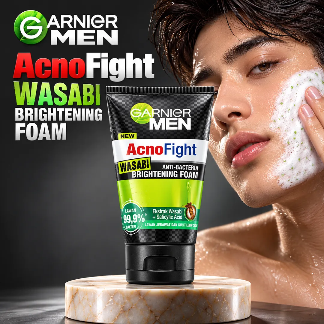 GARNIER INDO MEN ACNO FIGHT BRIGHTENING FOAM 100ML