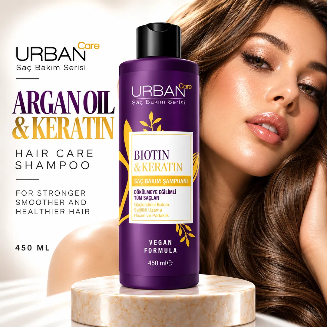 URBAN CARE BIOTIN KERATIN HAIR CARE SHAMPOO 550ML