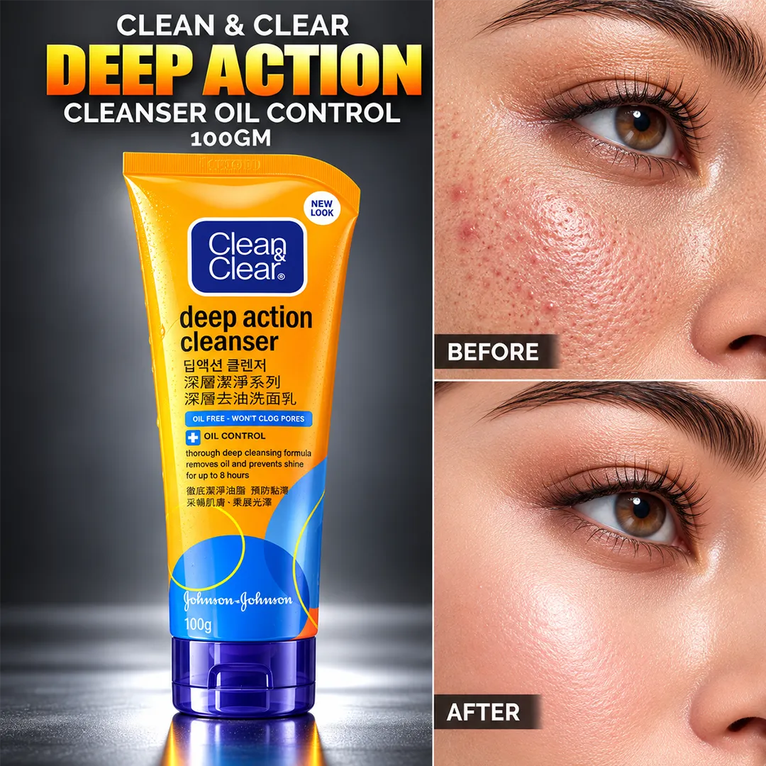 CLEAN CLEAR DEEP ACTION CLEANSER OIL CONTROL 100GM