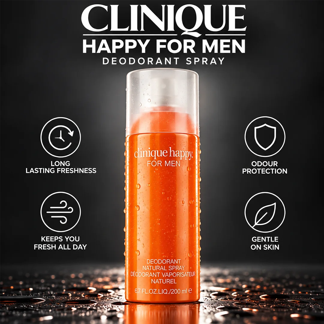 CLINIQUE HAPPY FOR MEN DEODORANT SPRAY 200ML