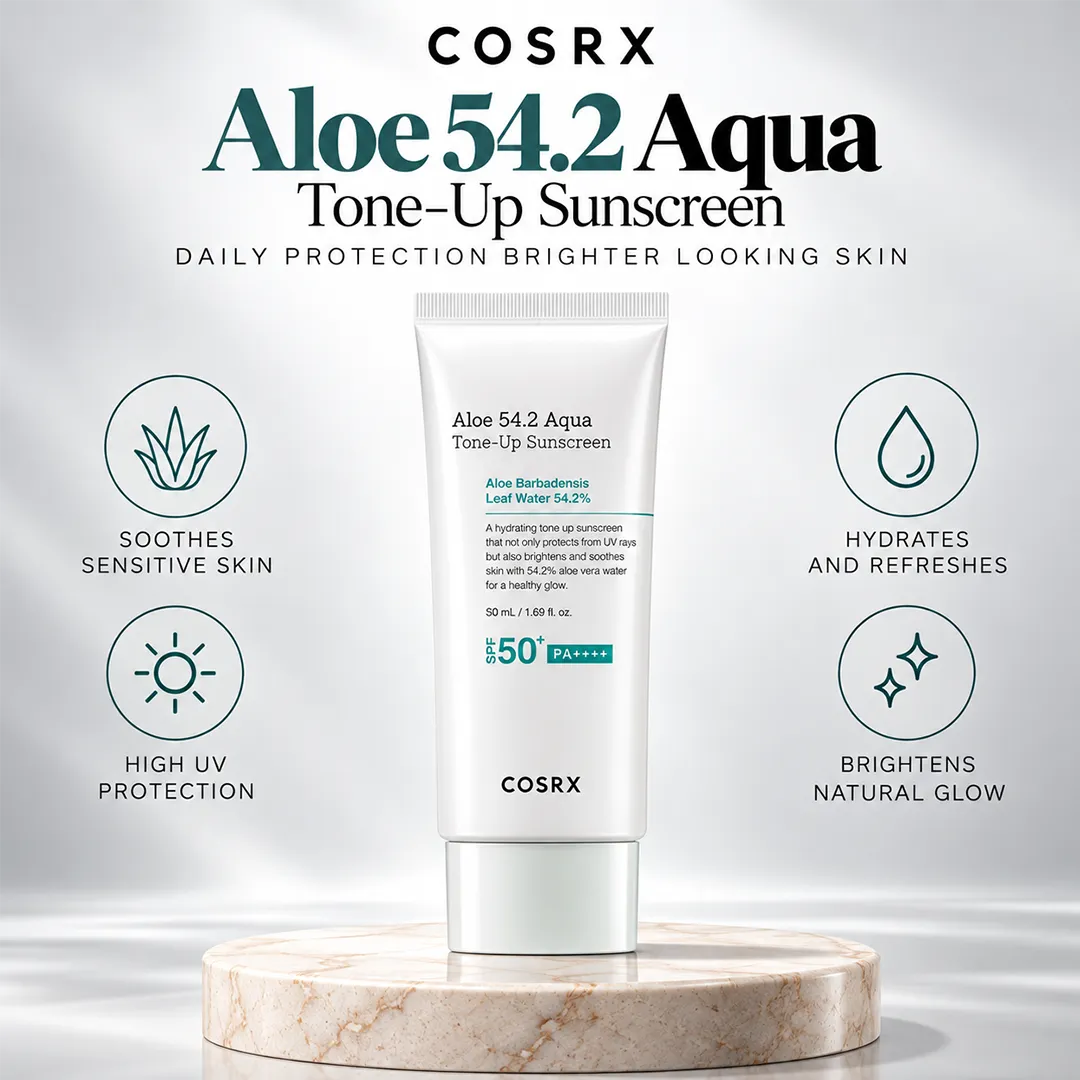 COSRX ALOE 54.2 AQUA TONE UP SUNSCREEN SPF 50 50ML