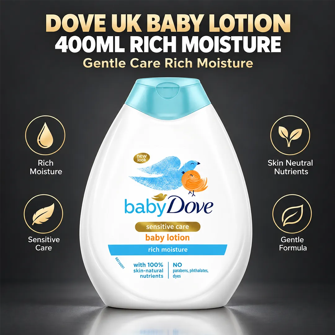 DOVE UK BABY LOTION 400ML RICH MOISTURE