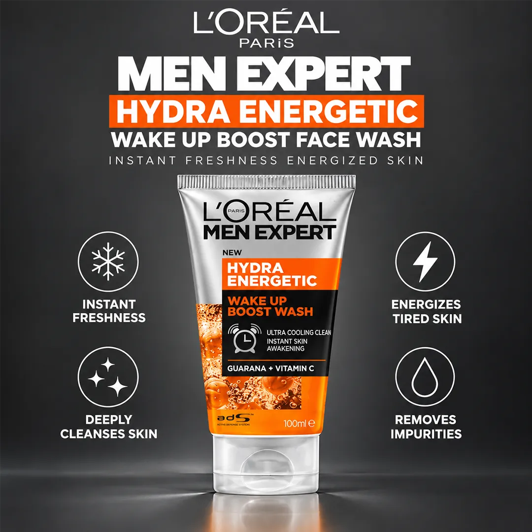LOREAL MEN EXPERT FACE WASH 150ML HYDRA ENERGETIC WAKE UP