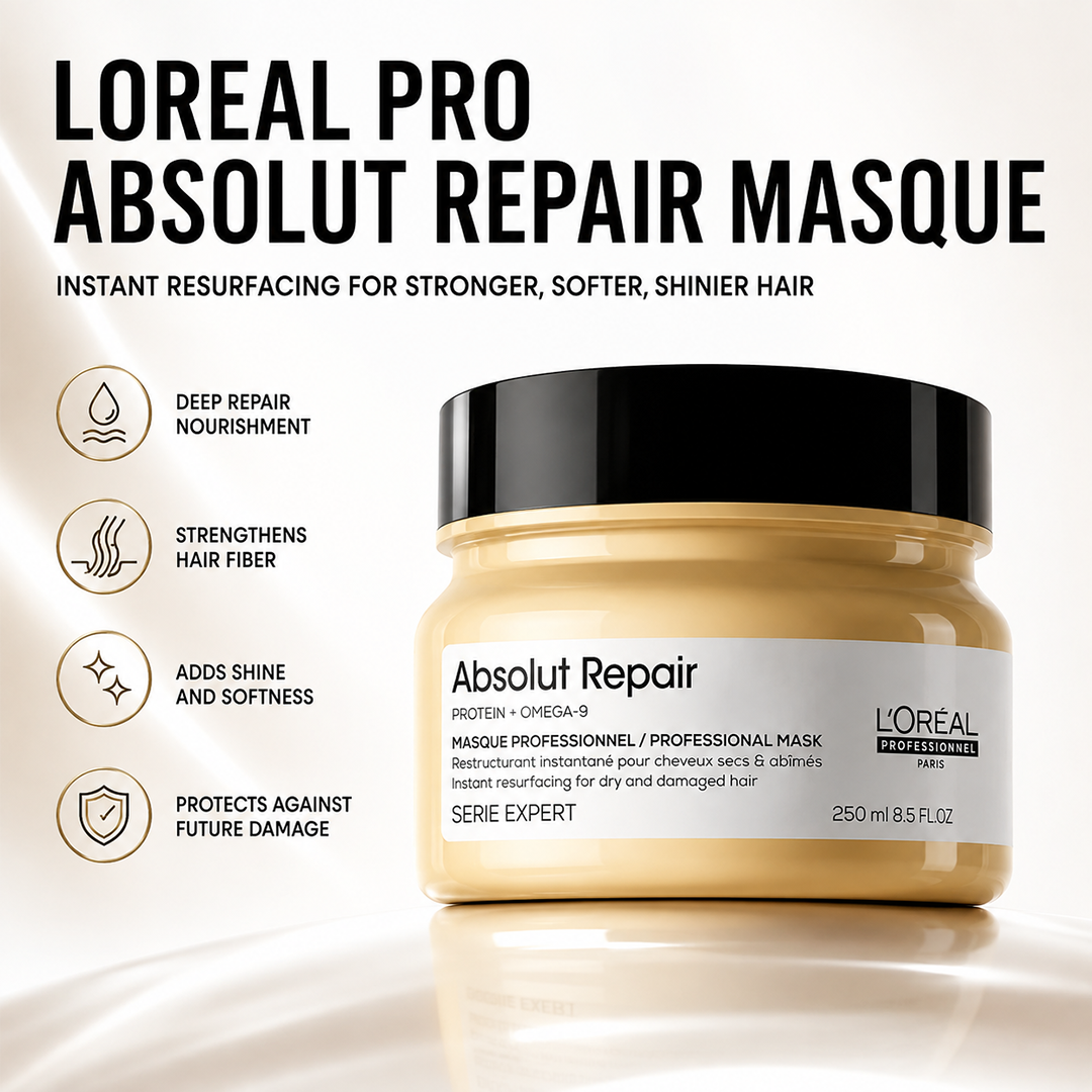 LOREAL PRO ABSOLUT REPAIR MASQUE 250ML PROTEIN+OMEGA-9
