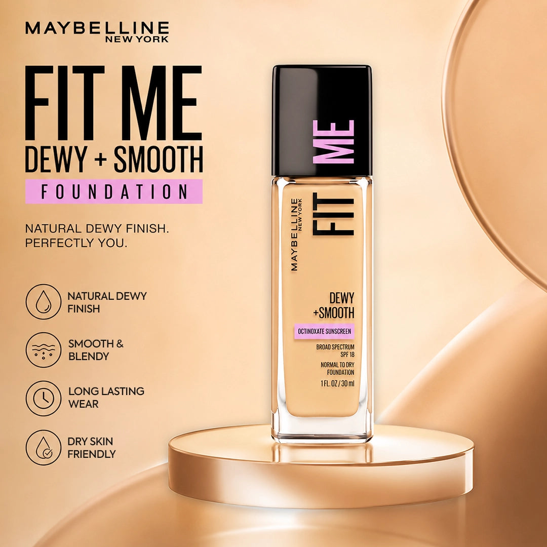 MAYBELLINE FIT ME FOUNDATION DEWY SMOOTH