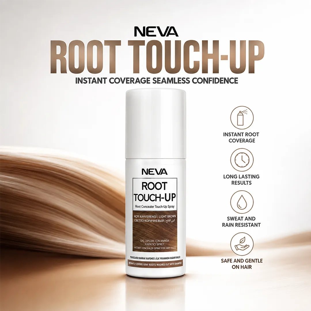 NEVA ROOT TOUCH UP HAIR SPRAY 75ML LIGHT BROWN