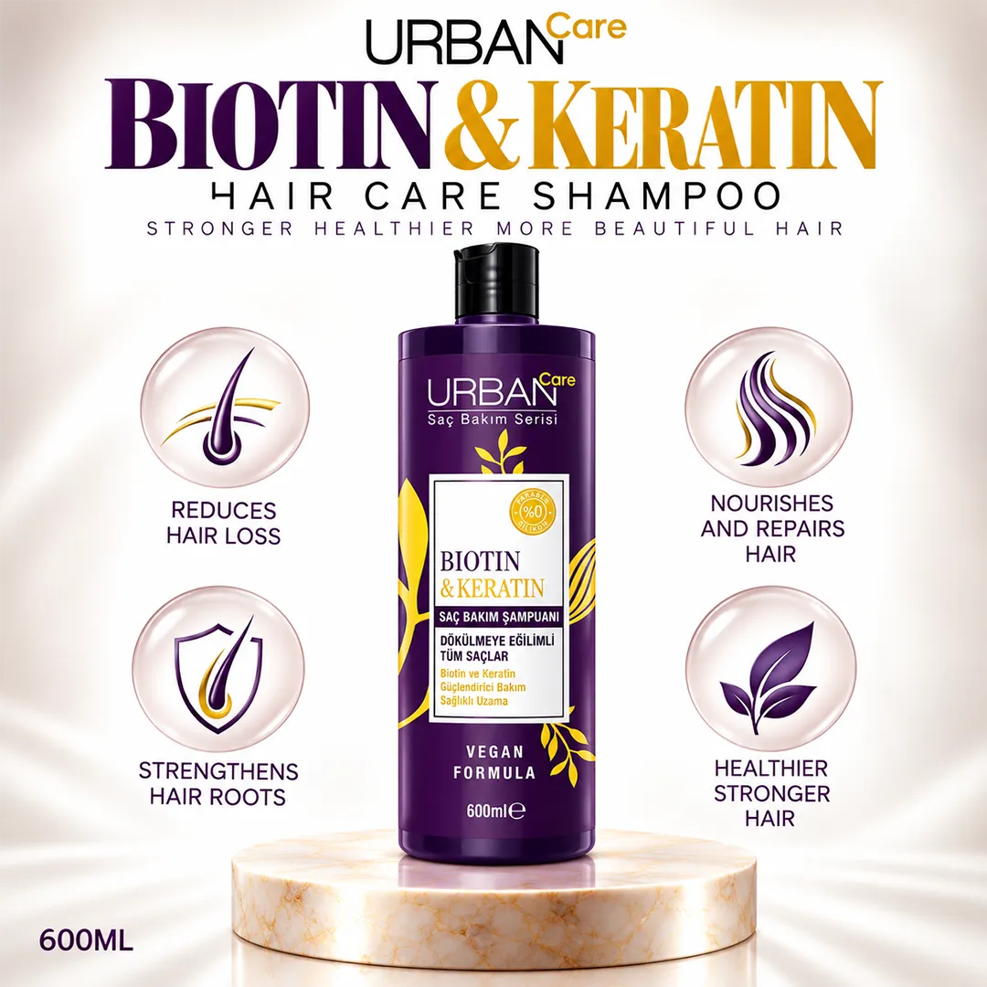 URBAN CARE HAIR CARE BIOTIN KERATIN 600ML