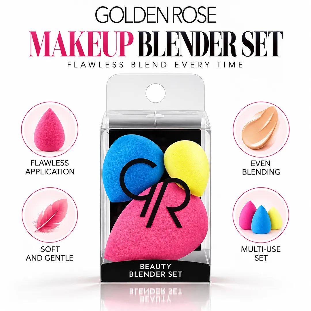 GOLDEN ROSE MAKEUP BLENDER SET