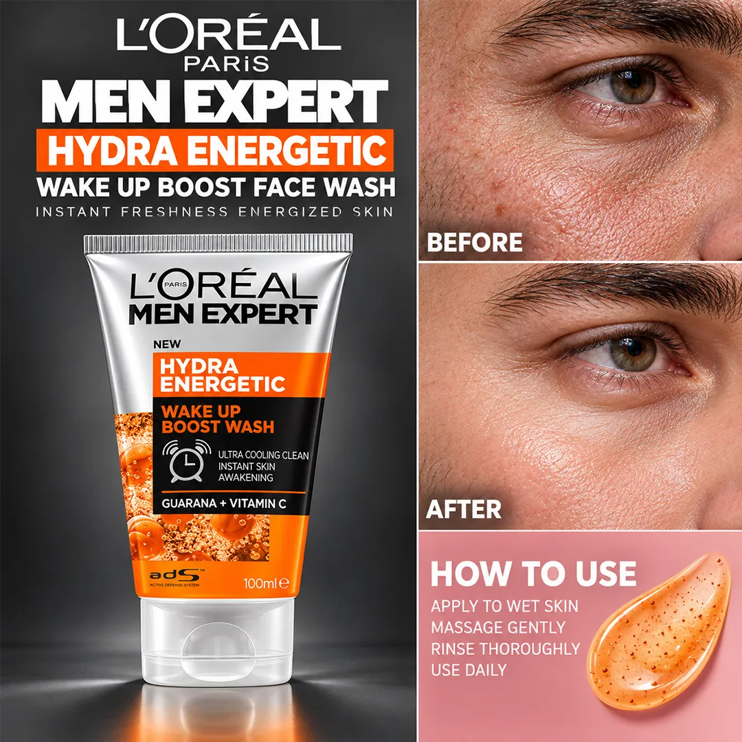LOREAL MEN EXPERT FACE WASH 150ML HYDRA ENERGETIC WAKE UP