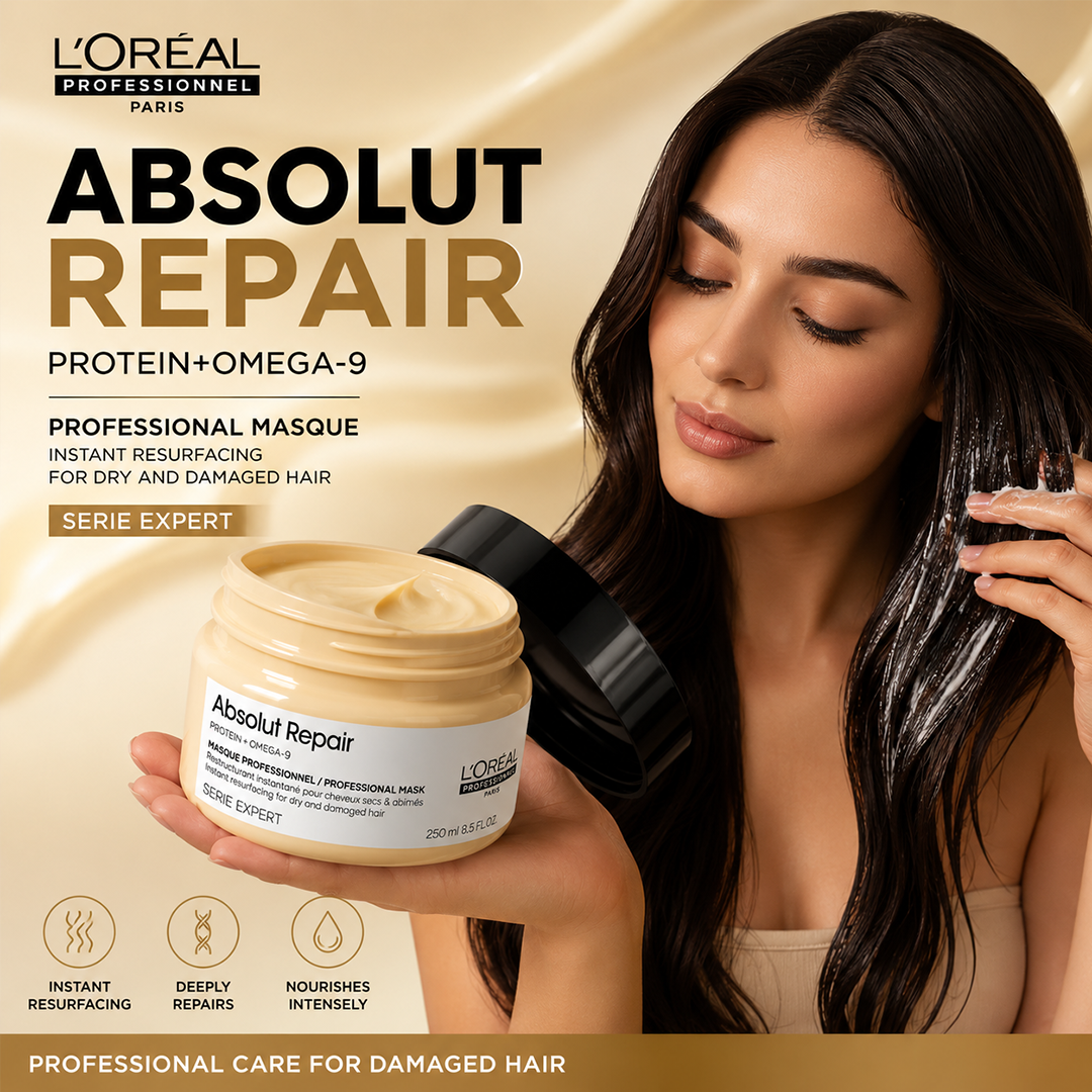 LOREAL PRO ABSOLUT REPAIR MASQUE 250ML PROTEIN+OMEGA-9