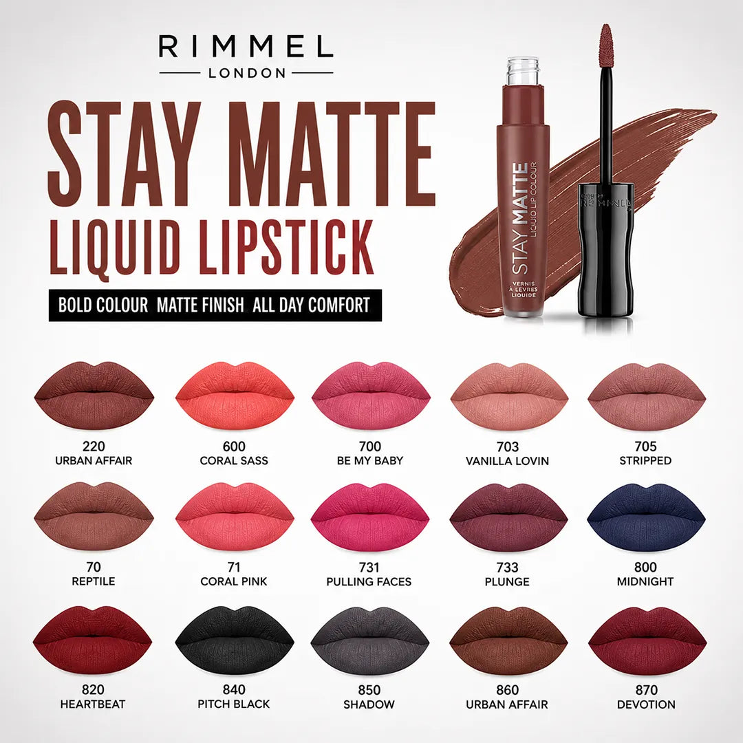 RIMMEL LIPSTICK STAY MATTE LIQUID