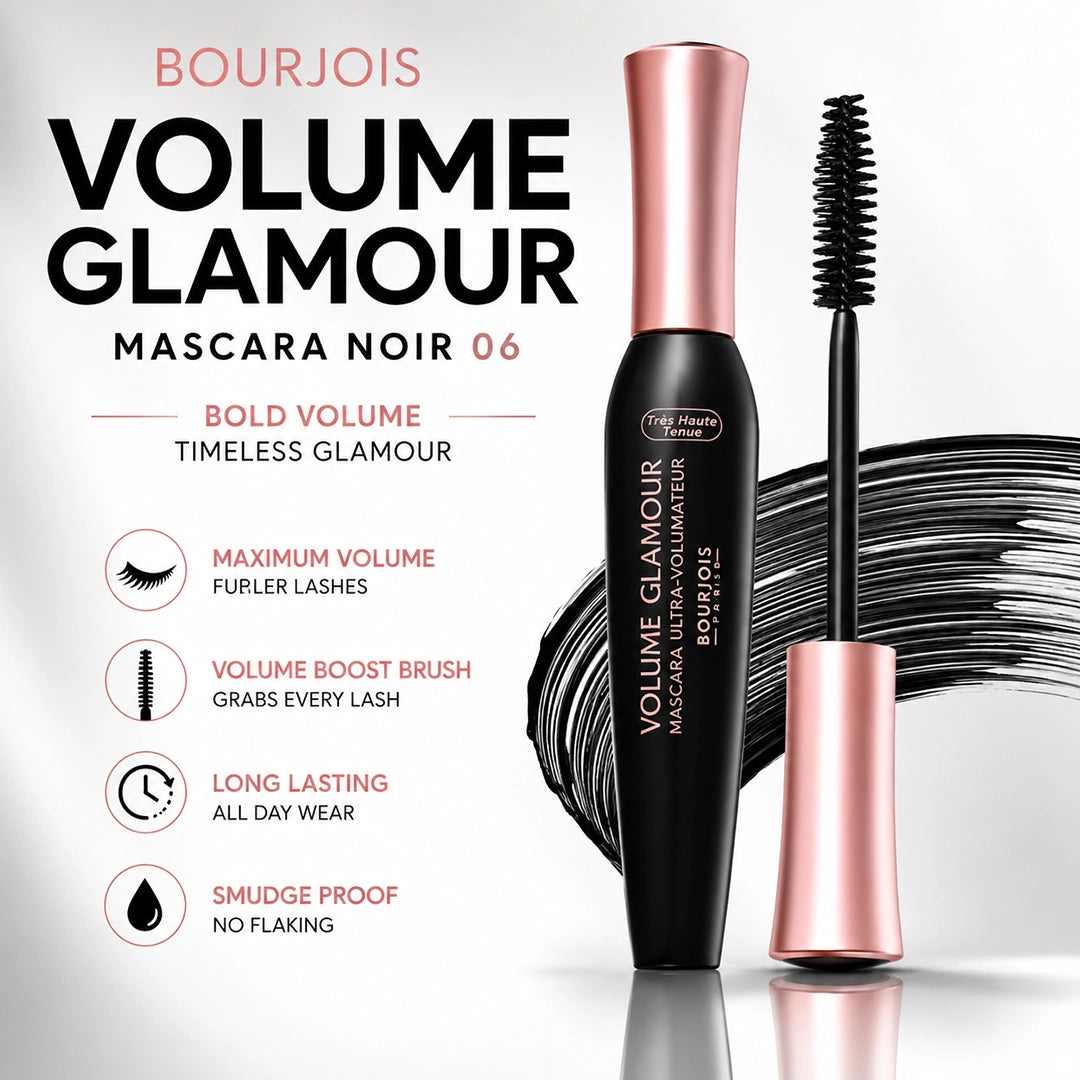 BOURJOIS VOLUME GLAMOUR MASCARA NOIR 06