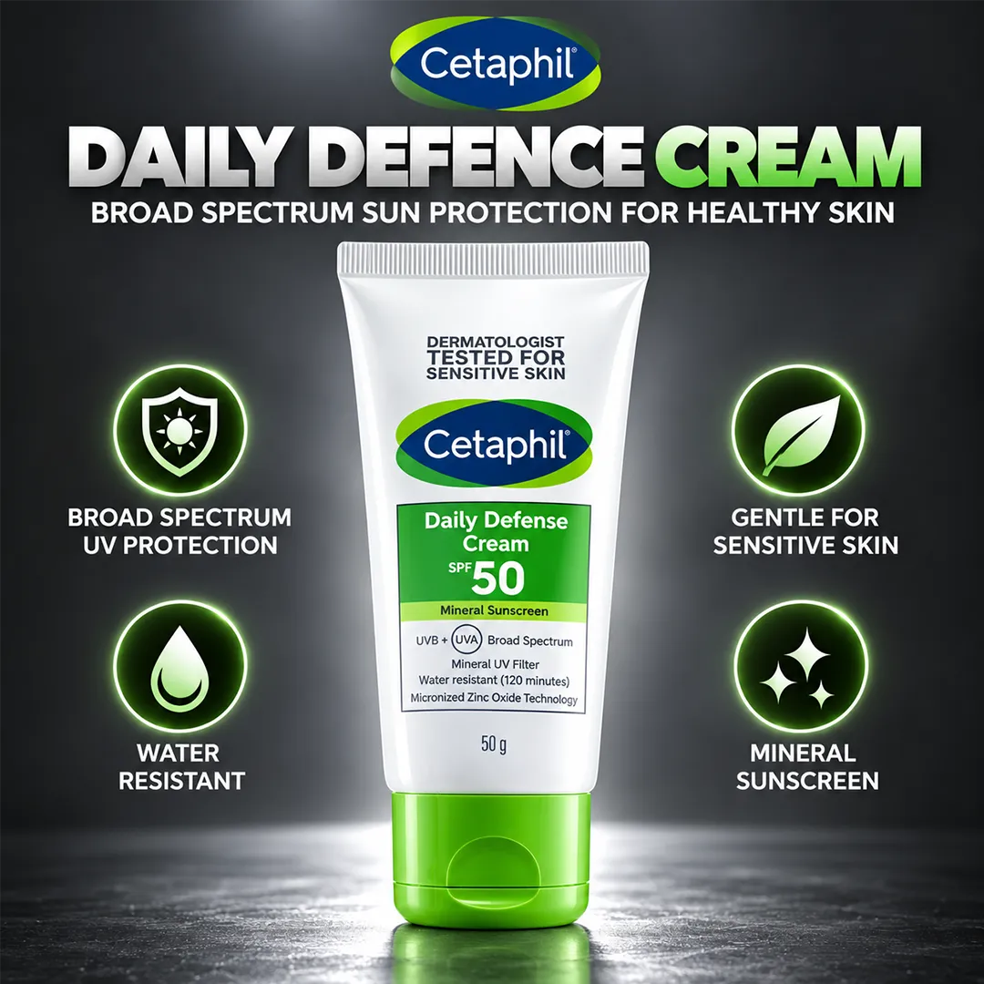 CETAPHIL DAILY DEFENCE CREAM 50SPF 50G