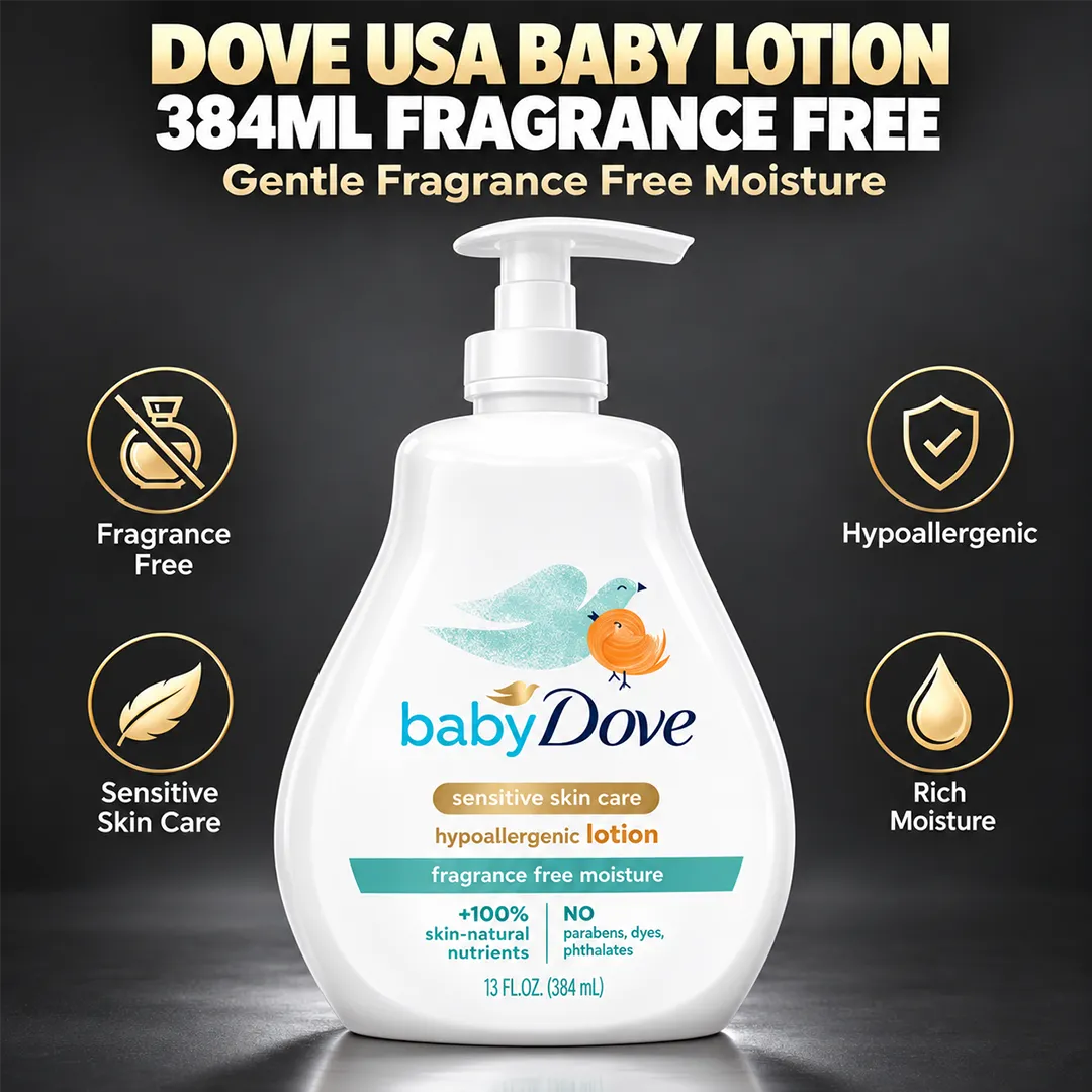 DOVE USA BABY LOTION 384ML FRAGRANCE FREE