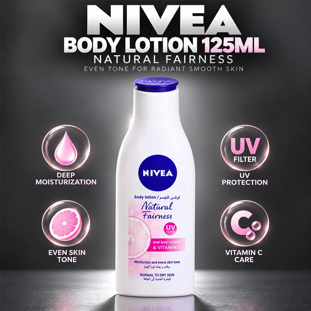 NIVEA BODY LOTION 125ML NATURAL FAIRNESS