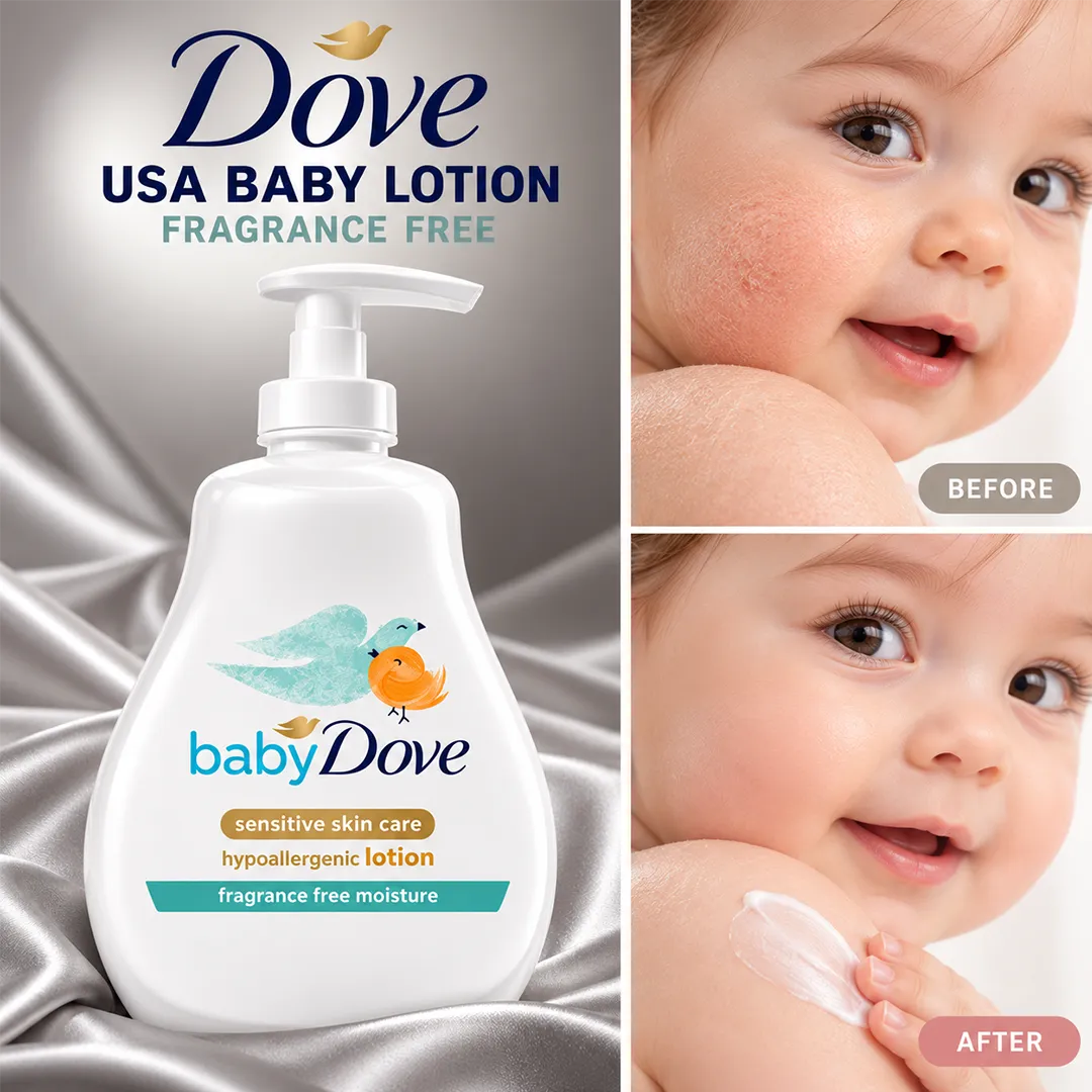 DOVE USA BABY LOTION 384ML FRAGRANCE FREE