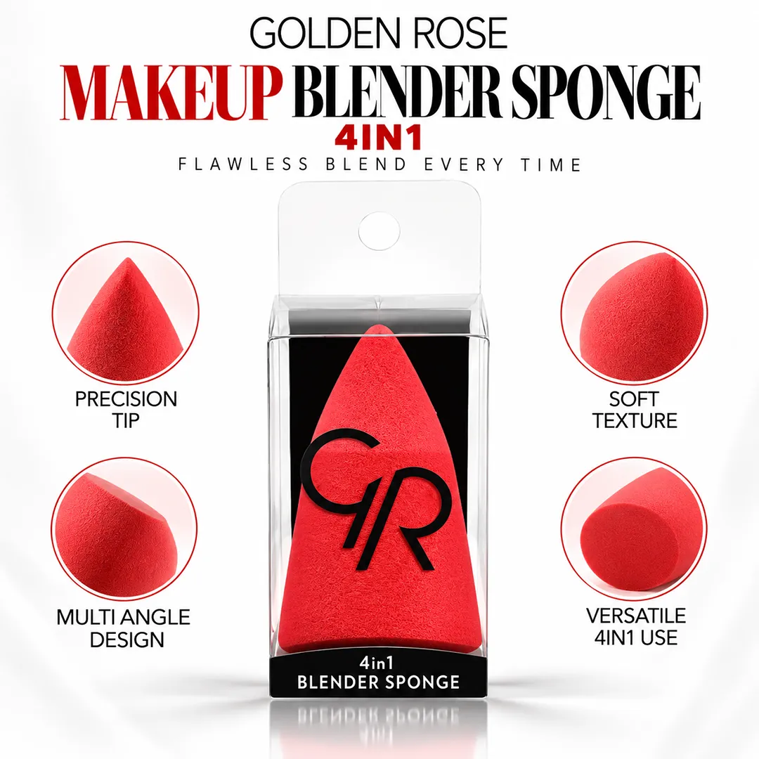 GOLDEN ROSE MAKEUP BLENDER SPONGE 4IN1