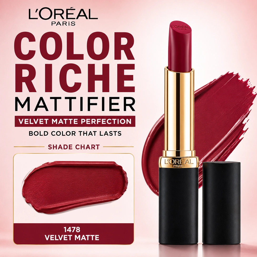 LOREAL LIPSTICK COLOR RICHE MATTIFIER 11ML (1478)