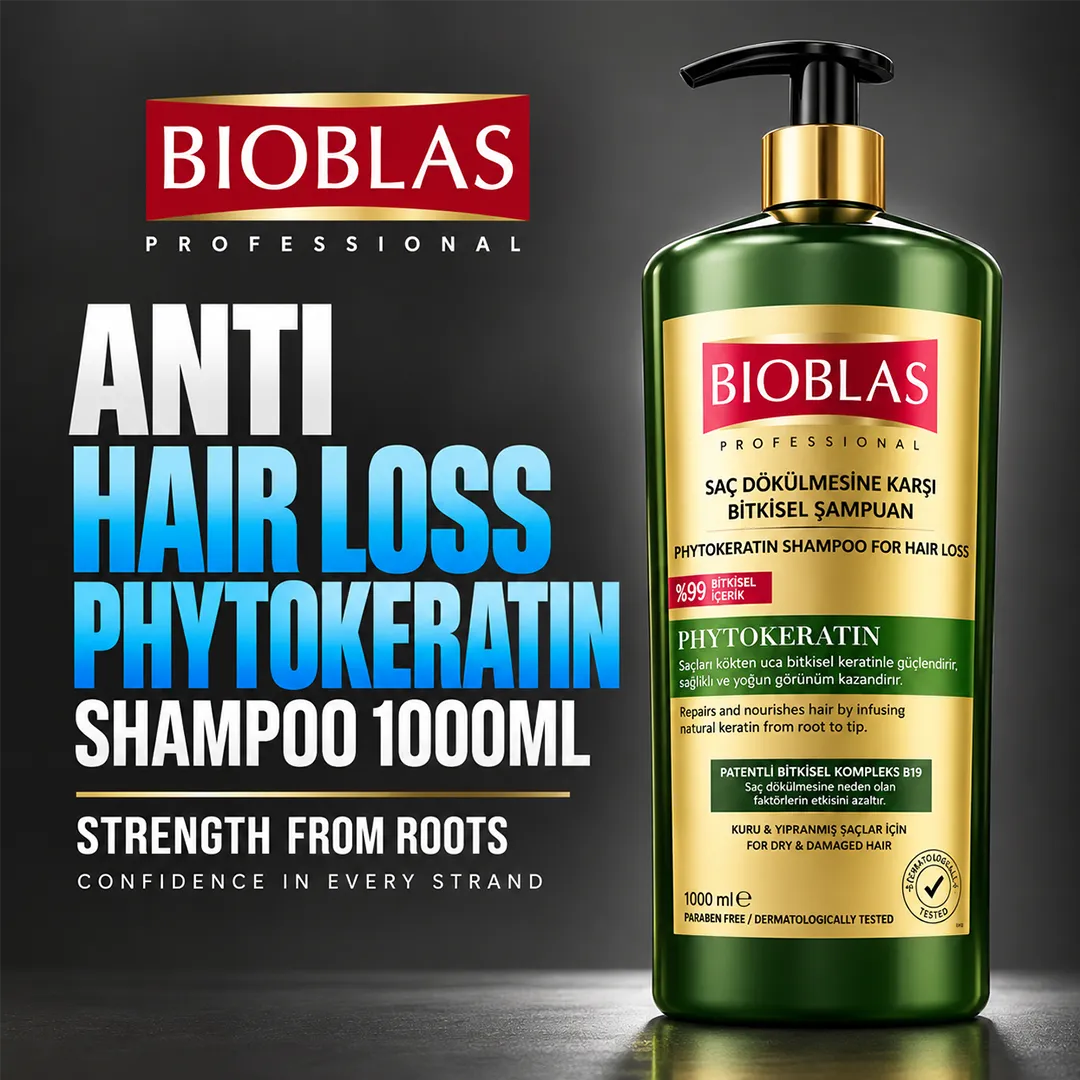 BIOBLAS SHAMPOO 1000ML ANTI HAIR LOSS PHYTOKERATIN