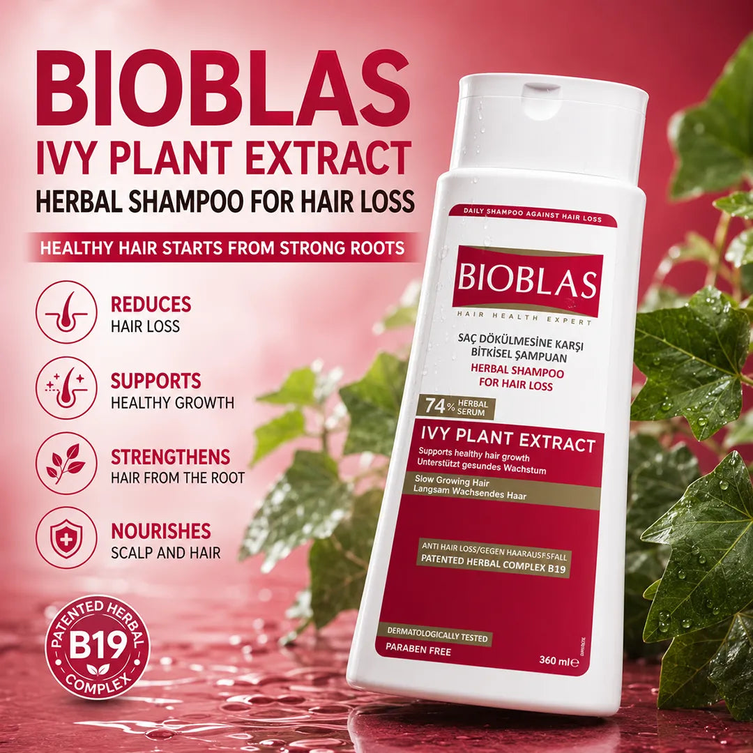 BIOBLAS SHAMPOO 360ML IVY PLANT EXTACT