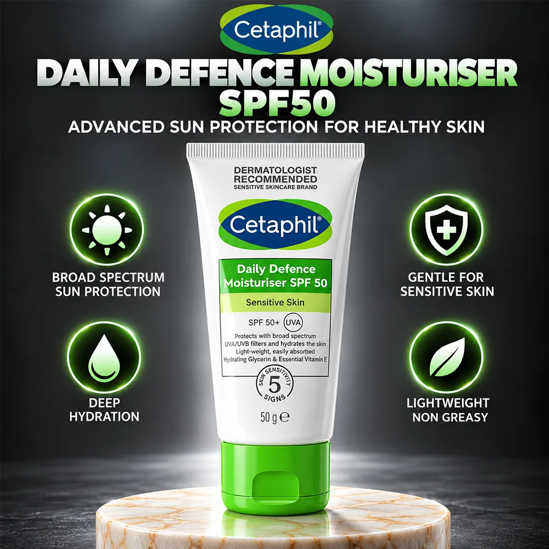 CETAPHIL DAILY DEFENCE MOISTURISER SPF50 50GM