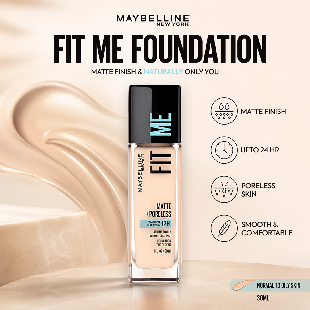MAYBELLINE FIT ME FOUNDATION MATTE 30ML