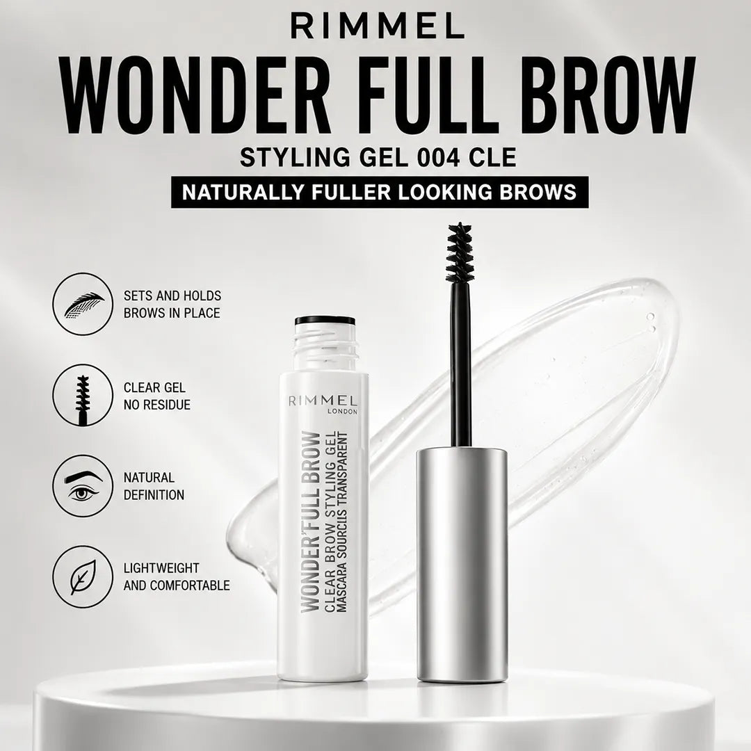 RIMMEL WONDER FULL BROW STYLING GEL 004 CLE