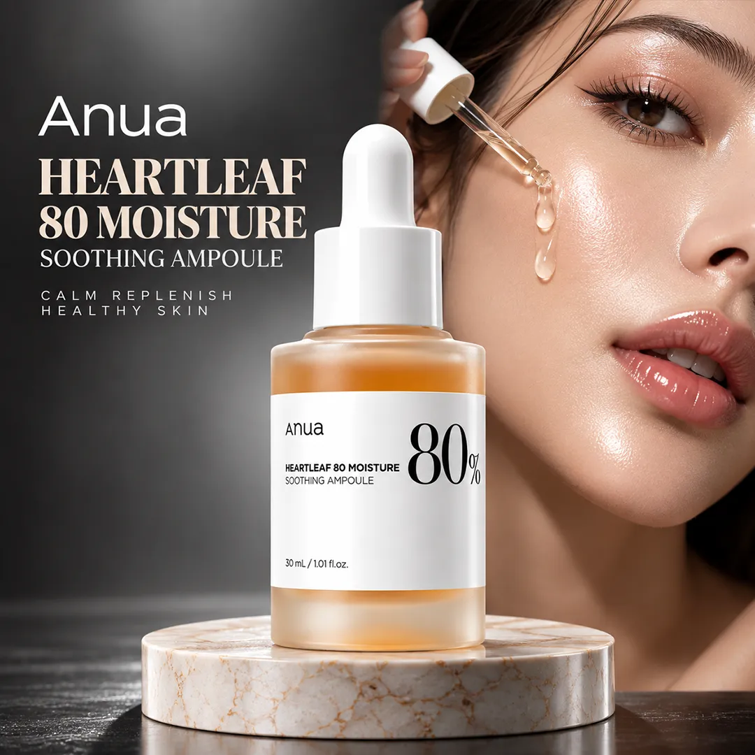 ANUA HEARTLEAF 80 MOISTURE SOOTHING AMPOULE 30ML