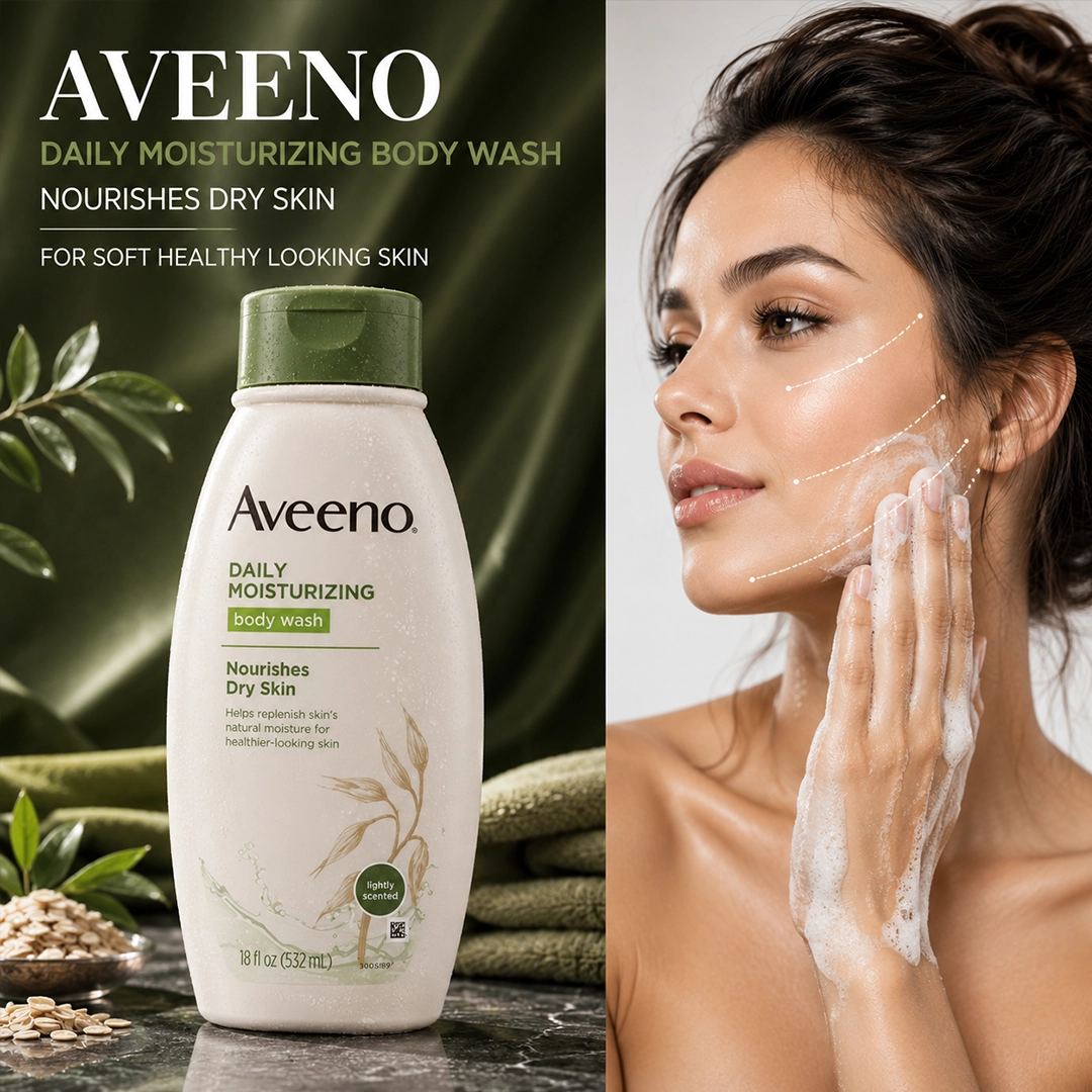 AVEENO BODY WASH 532ML NOURISHES DRY SKIN