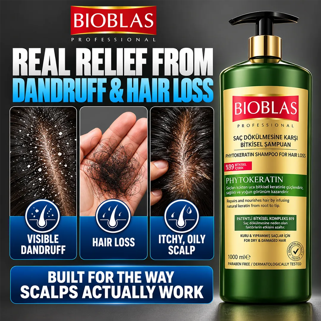 BIOBLAS SHAMPOO 1000ML ANTI HAIR LOSS PHYTOKERATIN