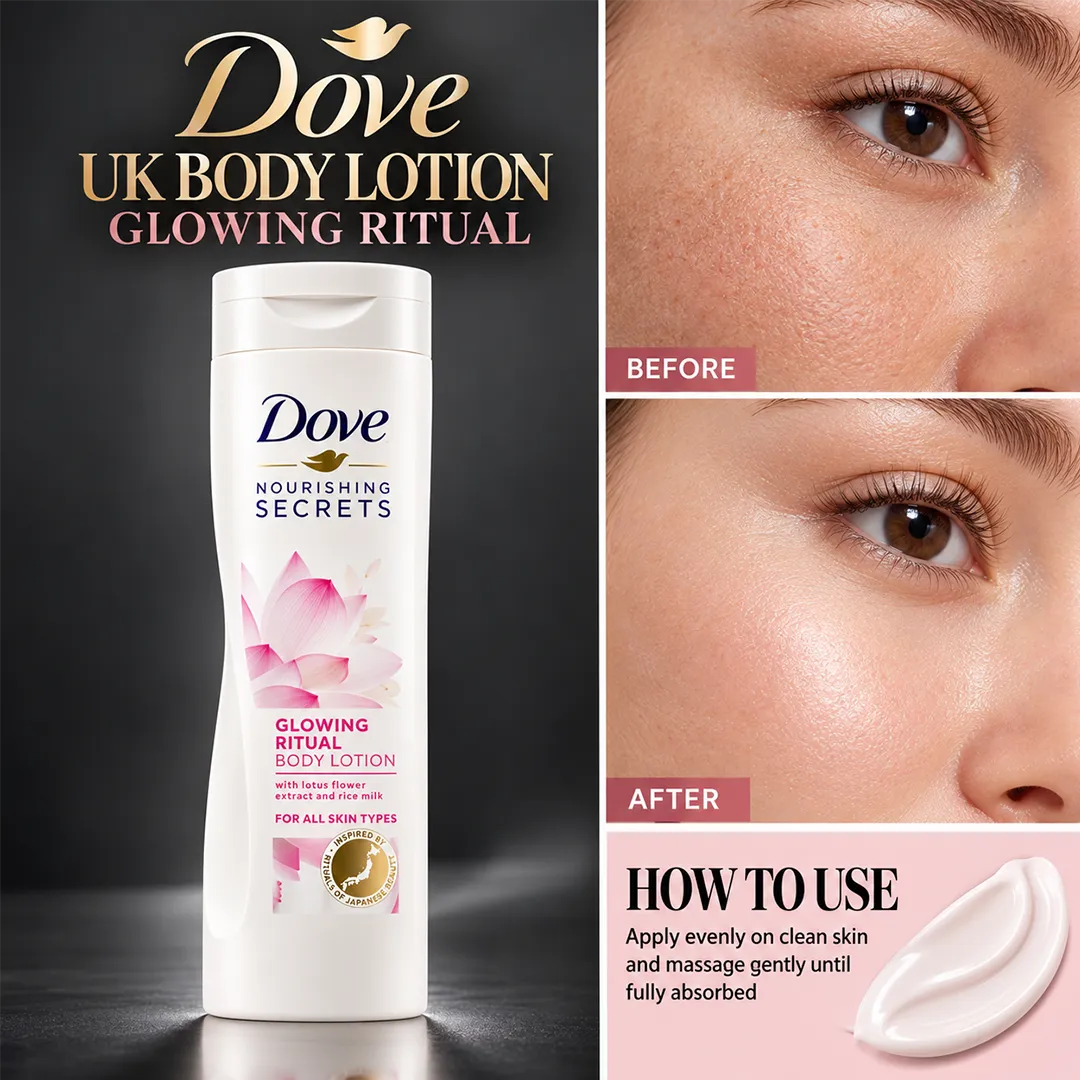 DOVE UK BODY LOTION 250ML GLOWING RITUAL
