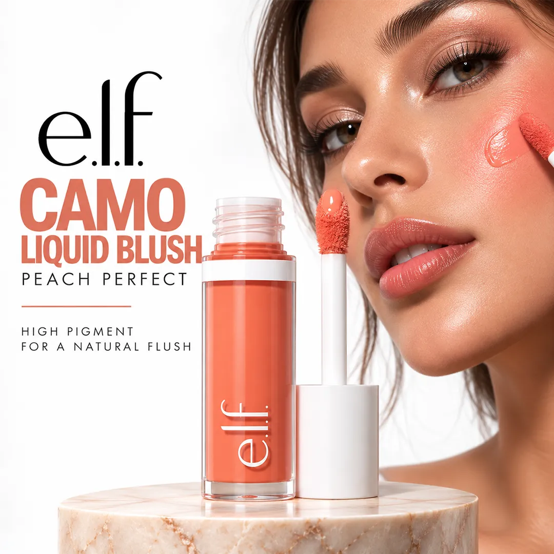 ELF CAMO LIQUID BLUSH 4ML PEACH PERFECT