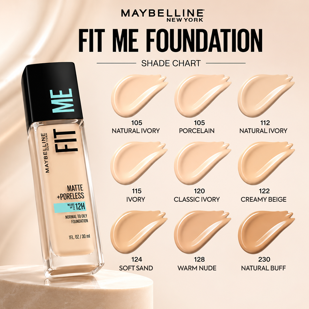 MAYBELLINE FIT ME FOUNDATION MATTE 30ML