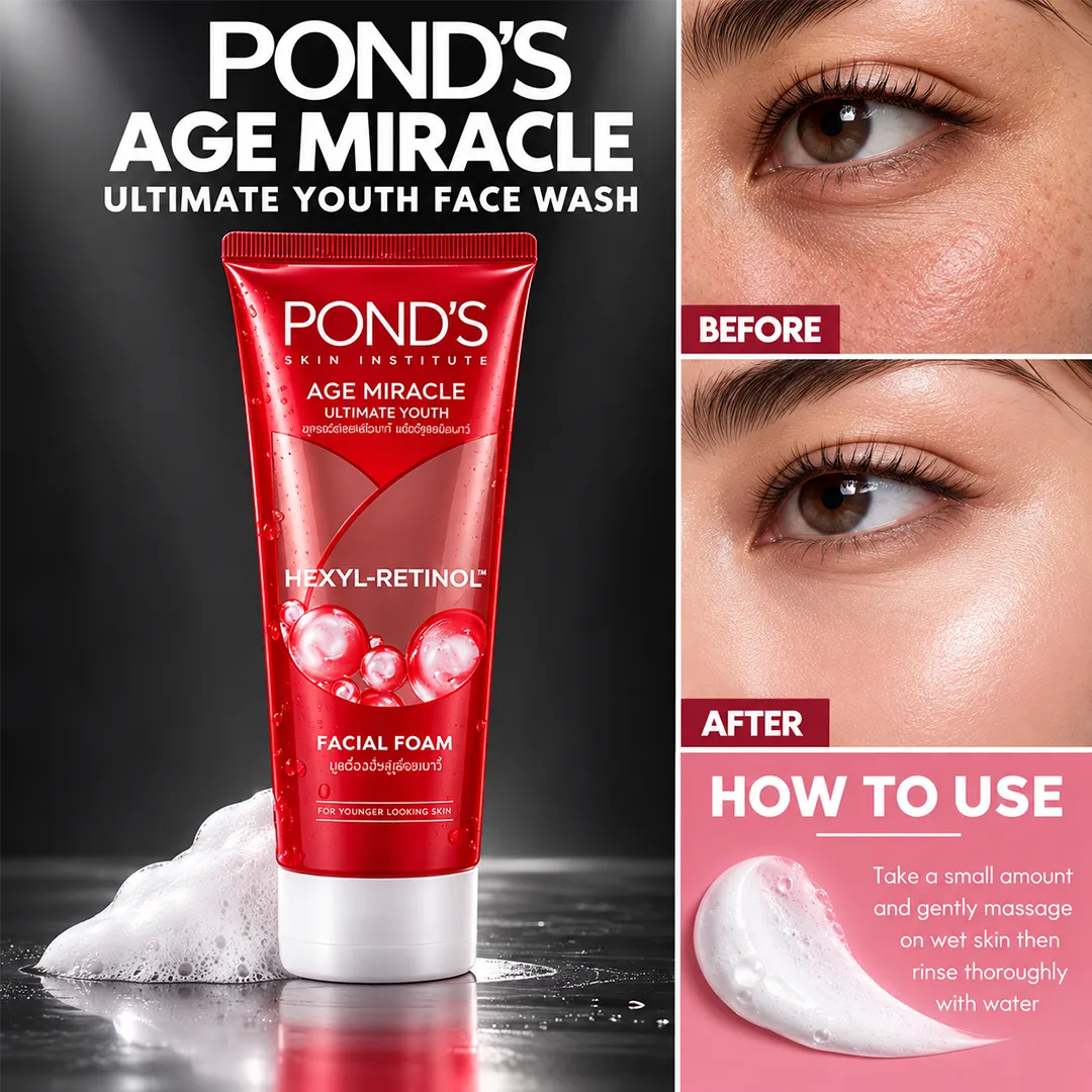 PONDS AGE MIRACLE ULTIMATE YOUTH FACE WASH 90G