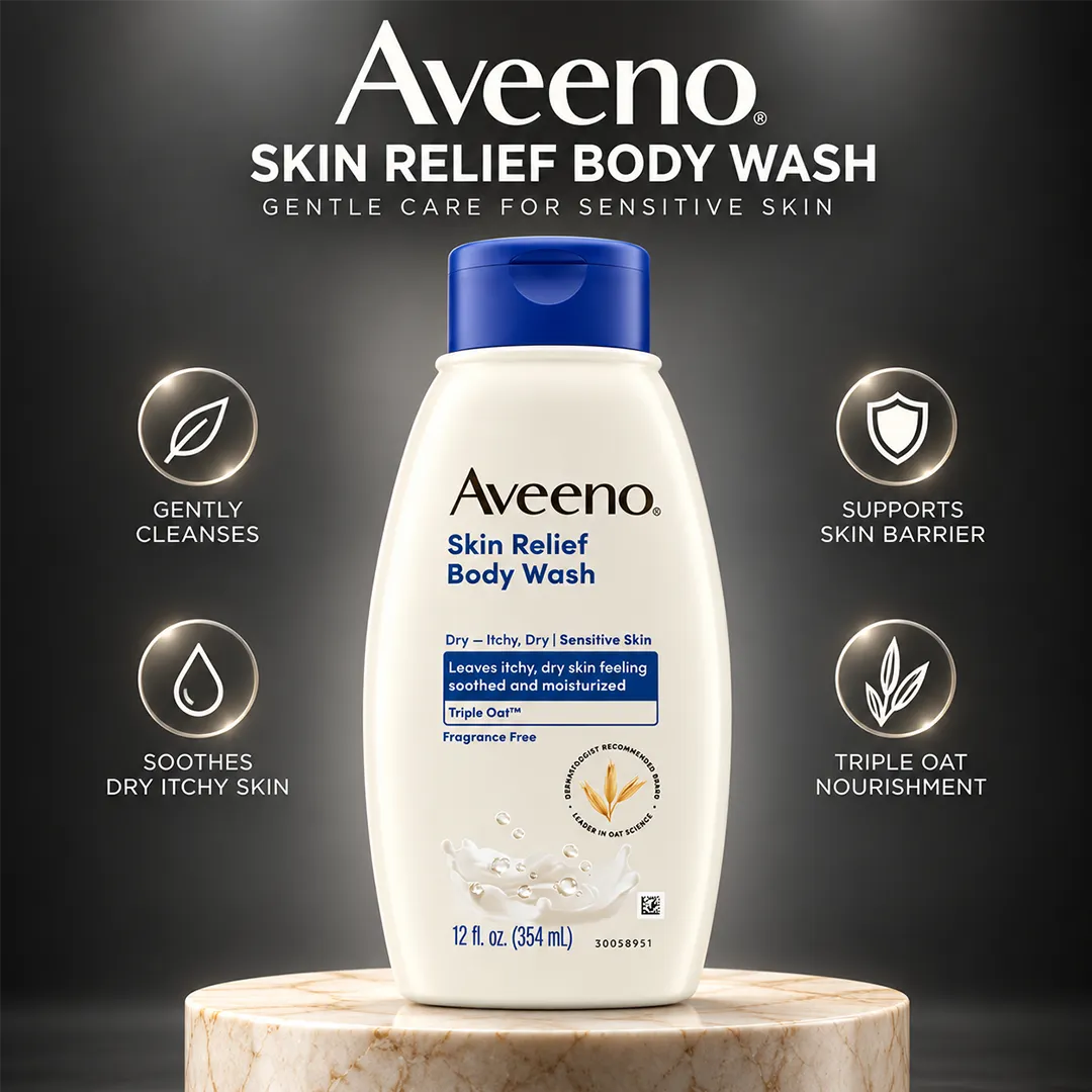 AVEENO BODY WASH 354ML FRAGRANCE FREE