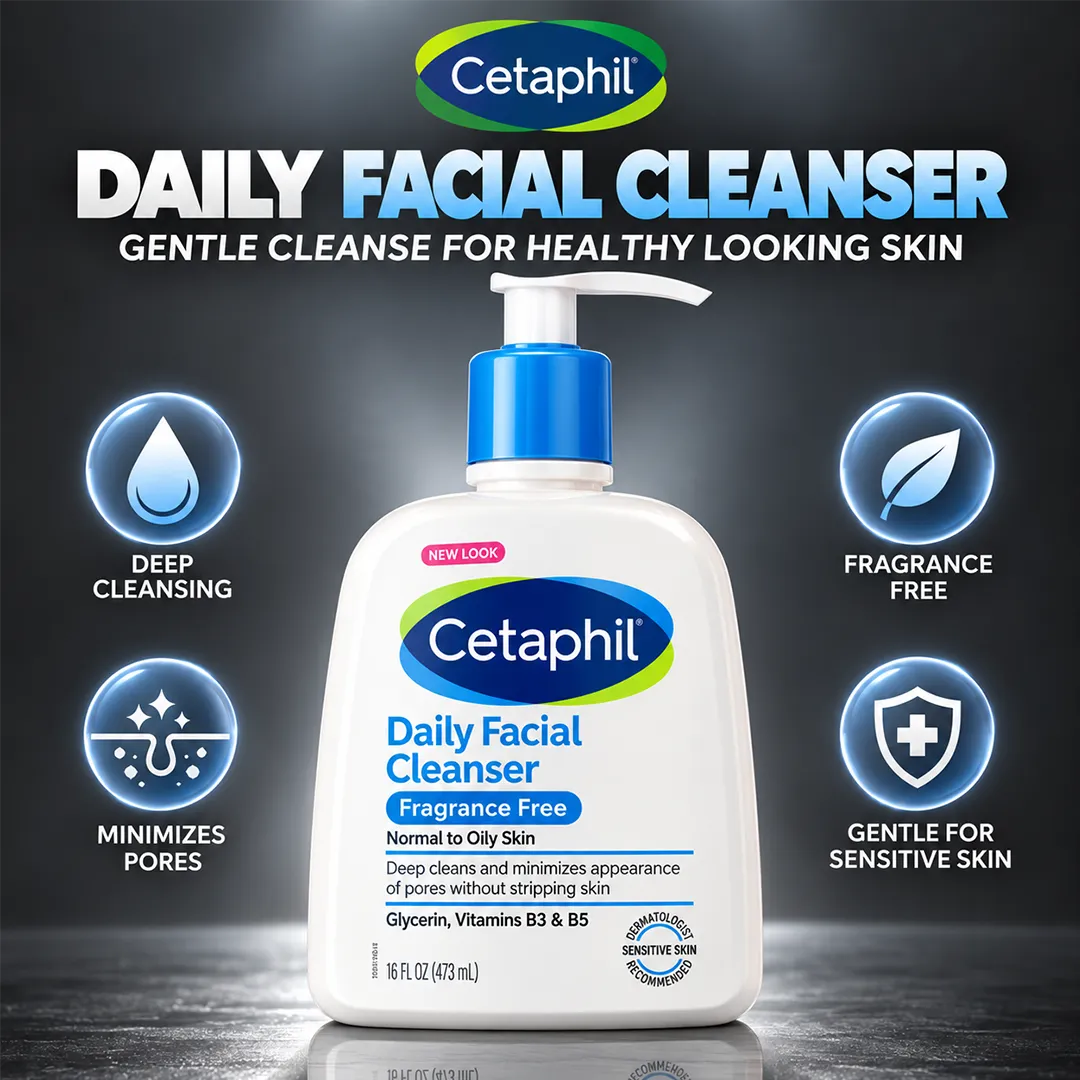 CETAPHIL DAILY FACIAL CLEANSER 473ML FRAGRANCE FREE