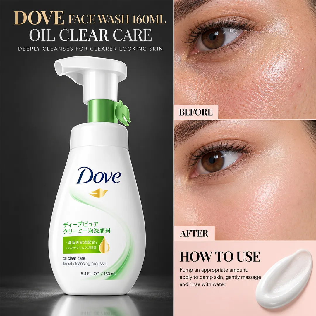 DOVE FACE WASH 160ML OIL CLEAR CARE