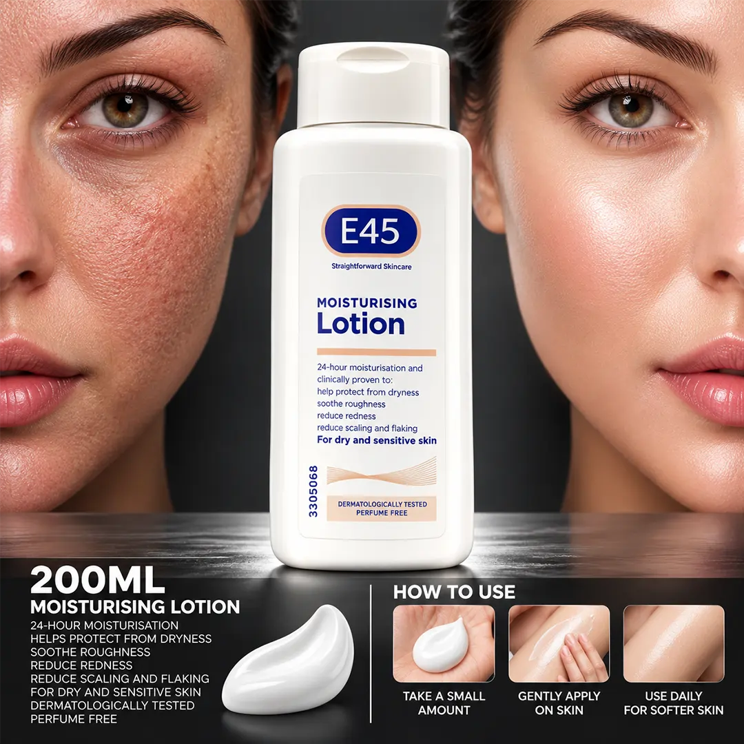 E45 BODY LOTION 200ML MOISTURISING