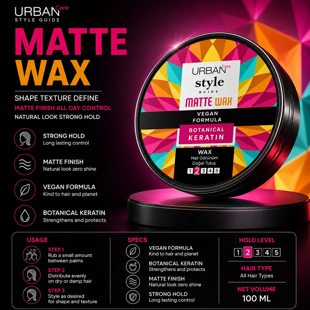 URBAN CARE STYLE MATTE WAX 100ML