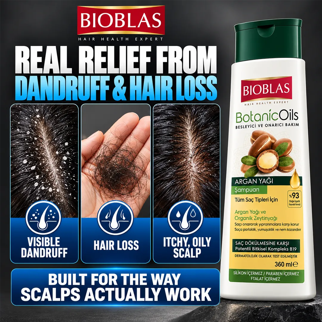 BIOBLAS SHAMPOO 360ML BOTANIC OILS ARGAN