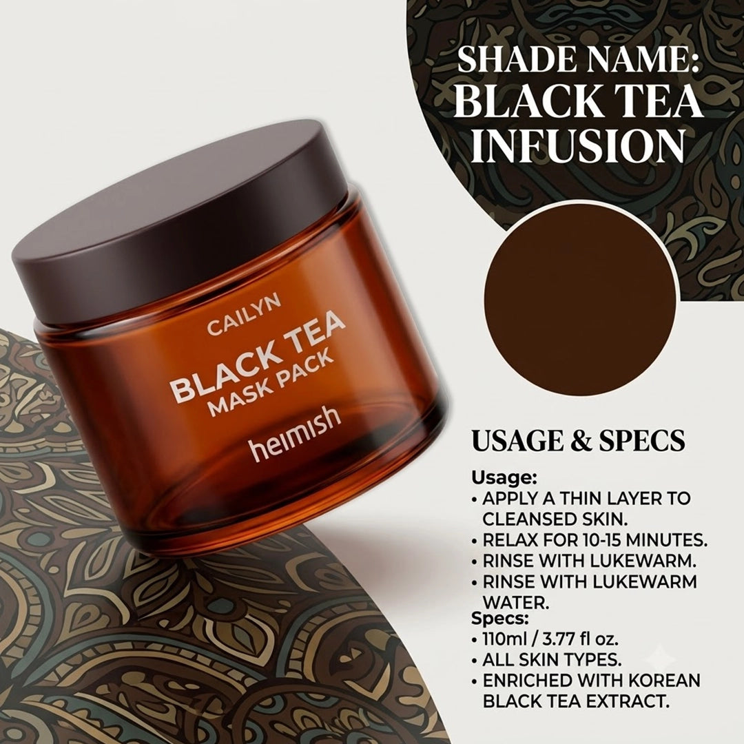 CAILYN HEIMISH BLACK TEA MASK PACK