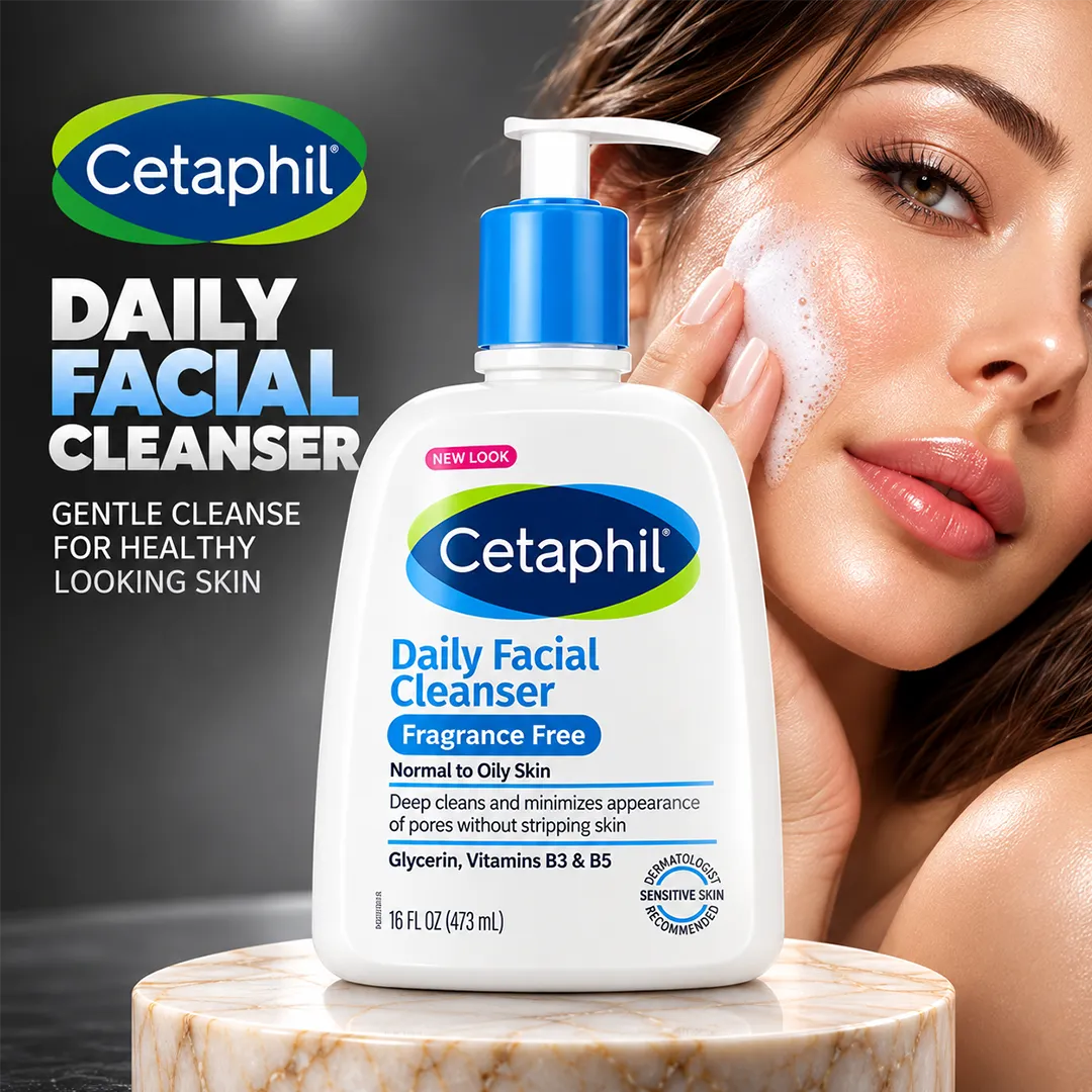 CETAPHIL DAILY FACIAL CLEANSER 473ML FRAGRANCE FREE