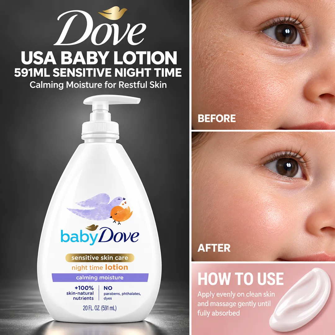 DOVE USA BABY LOTION 591ML SENSITIVE NIGHT TIME