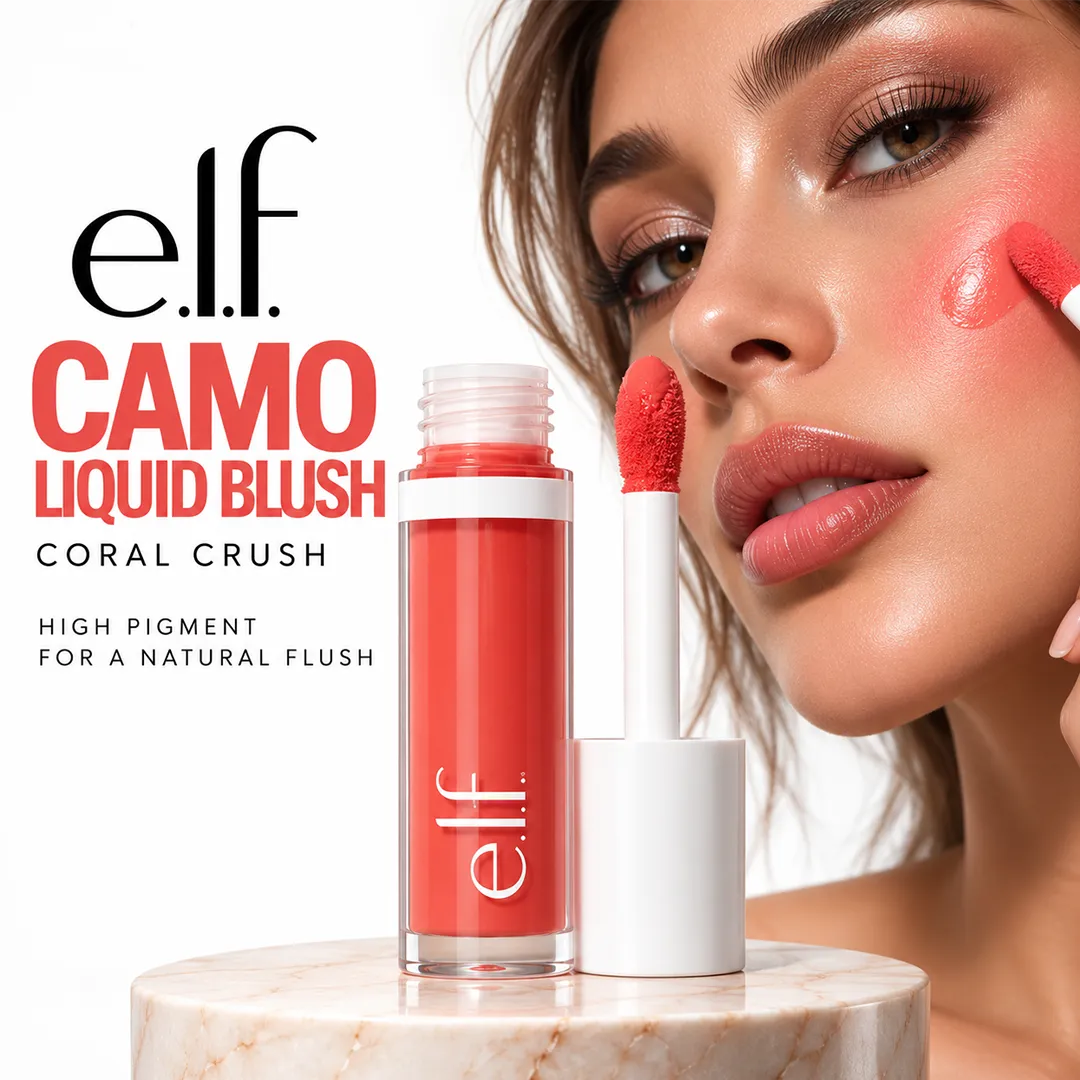 ELF CAMO LIQUID BLUSH 4ML CORAL CRUSH